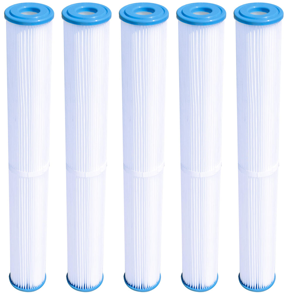 HYDROTOOLS 5-Pack Above-Ground Pool Cartridge Filter Replacement, 8 Sq Ft Element