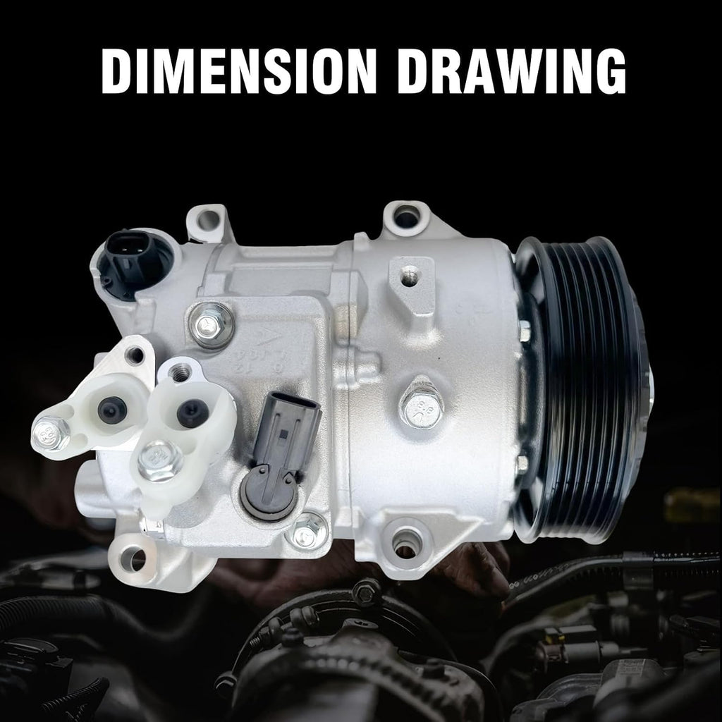 A/C Compressor with Clutch for Toyota Camry 2.5L 2012-2017,CO 11303C