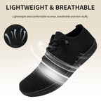 Womens Wide Width Barefoot Shoes Zero Drop Sneakers Black 10