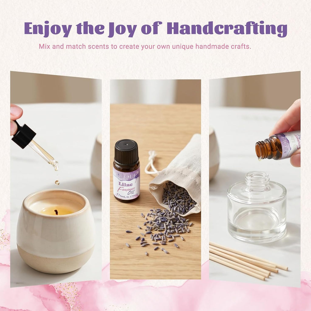 36 Pcs Fragrance Oil Gift Set-36x0.17Fl Oz Gift Box for Women & Men | Premium Scented Oils for Diffuser, Candle &