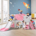 12 in 1 Toddler Slide, Astronaut Themed for Baby Slide Toddlers Aged 3+, with Astronaut,Telescope, Basketball Hoop