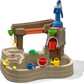 Step 2 Pump & Splash Discovery Pond Water Table, Kids Water Sensory Activity Pool, Summer Outdoor Toys, 10 Piece Toy