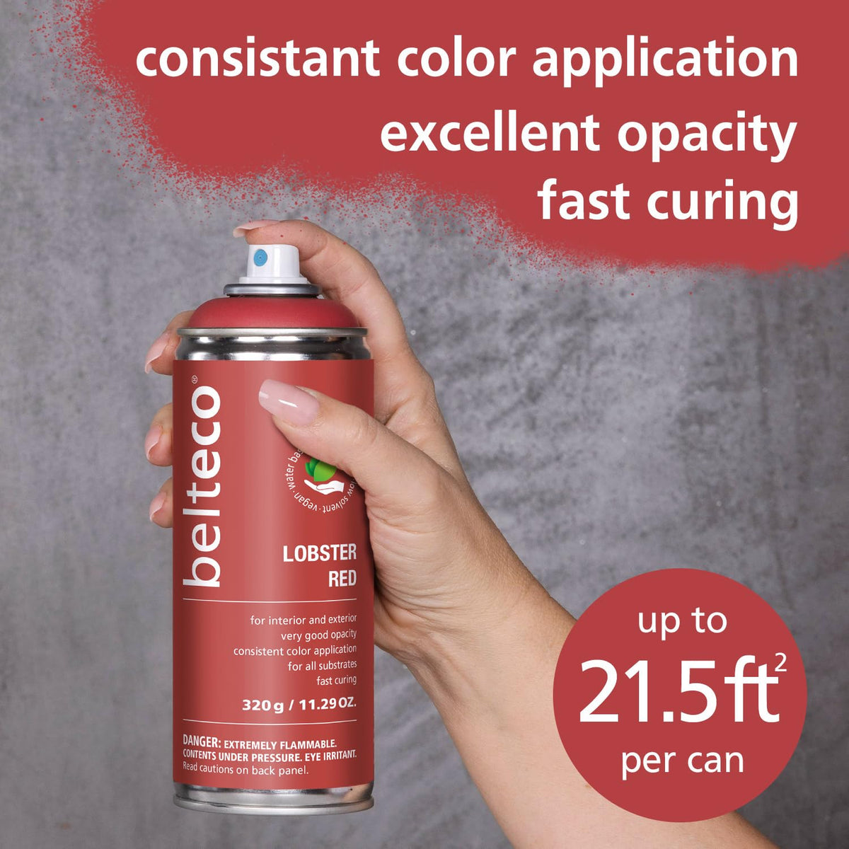 Lobster Red Spray Paint | Water-based Spray Paint Red