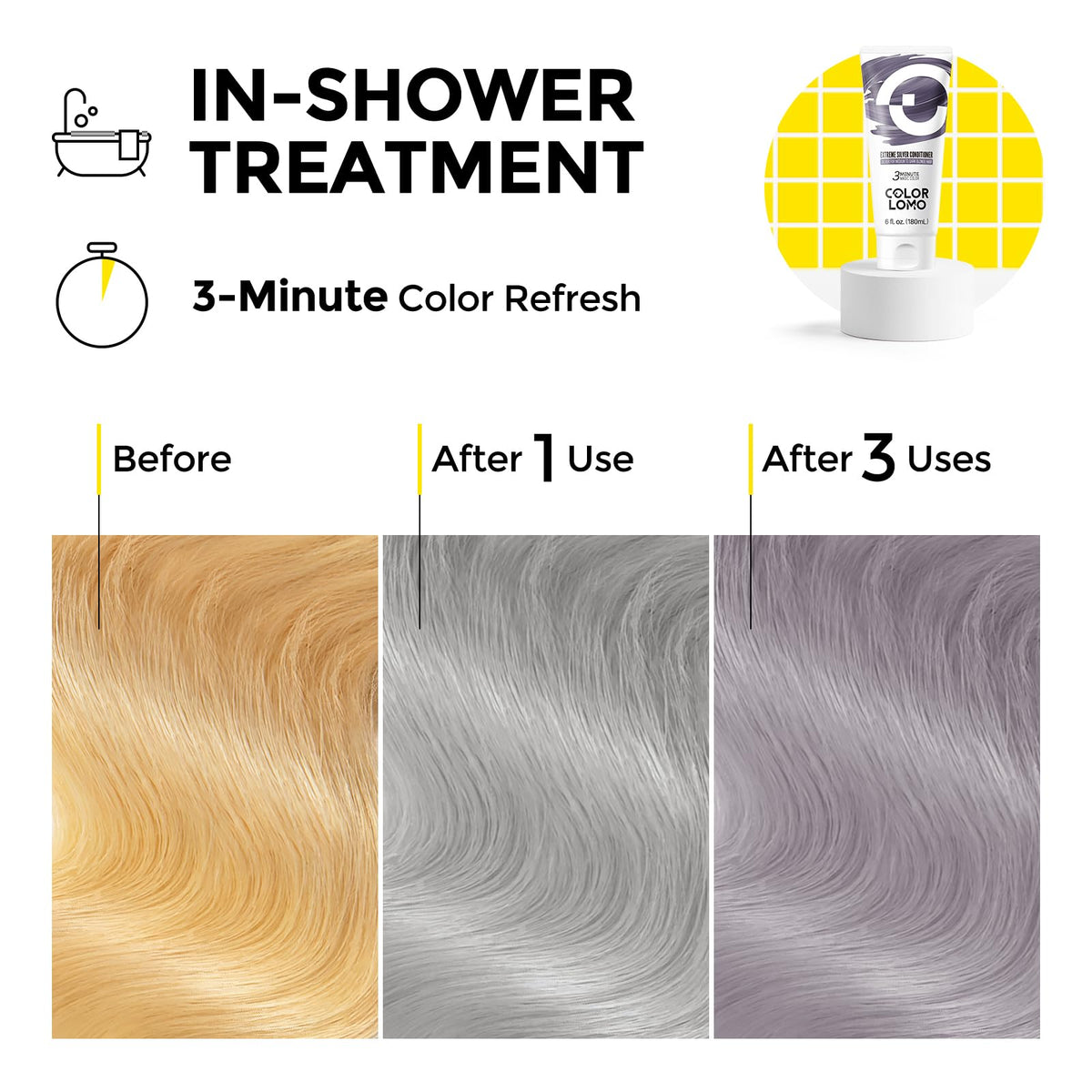 Semi Permanent Hair Color Depositing Conditioner, Extreme Silver