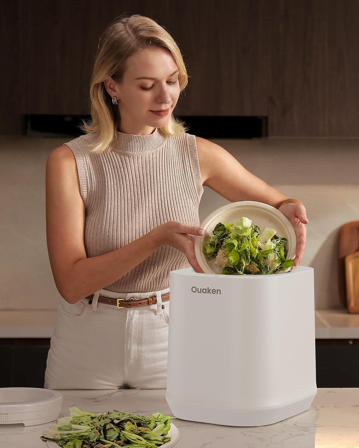 4L Electric Composter for Kitchen, Smart Countertop Compost Bin | Odorless | Low Noise | Auto Clean | Turn Food Waste