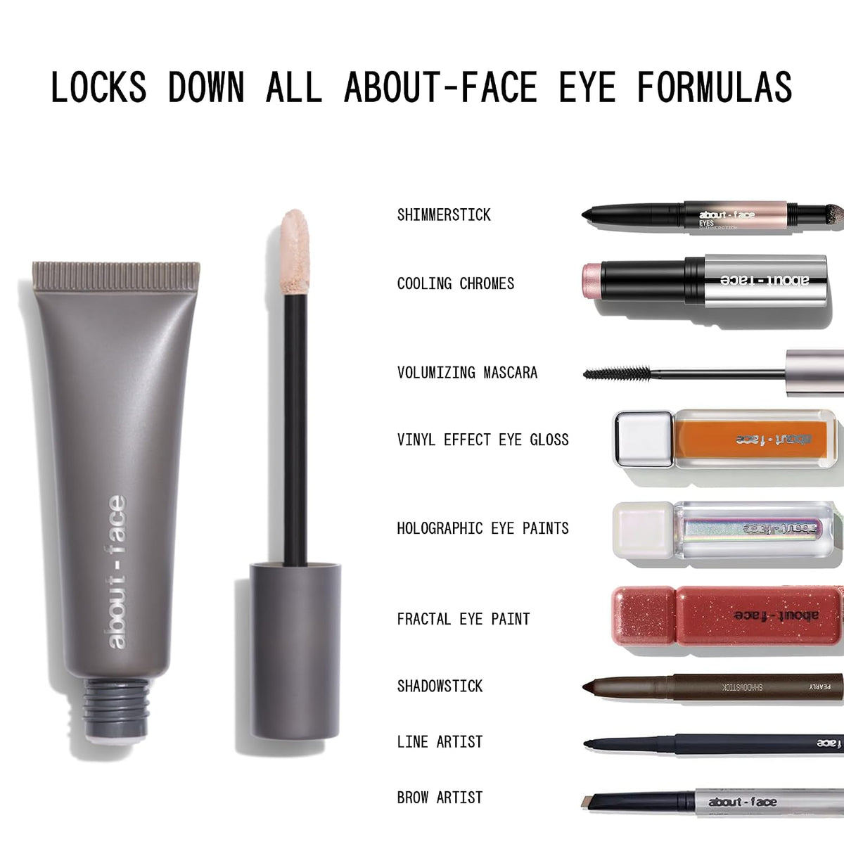 about-face Shadow Fix Eye Primer | Long Wear Eyeshadow Base | 0.405oz