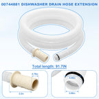 00744881 Dishwasher Drain Hose Extension Replacement Fits Bosch Dishwasher