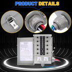 30 Amp Generator Transfer Switch Kit, 10-Circuit, 7500W, NEMA 3R
