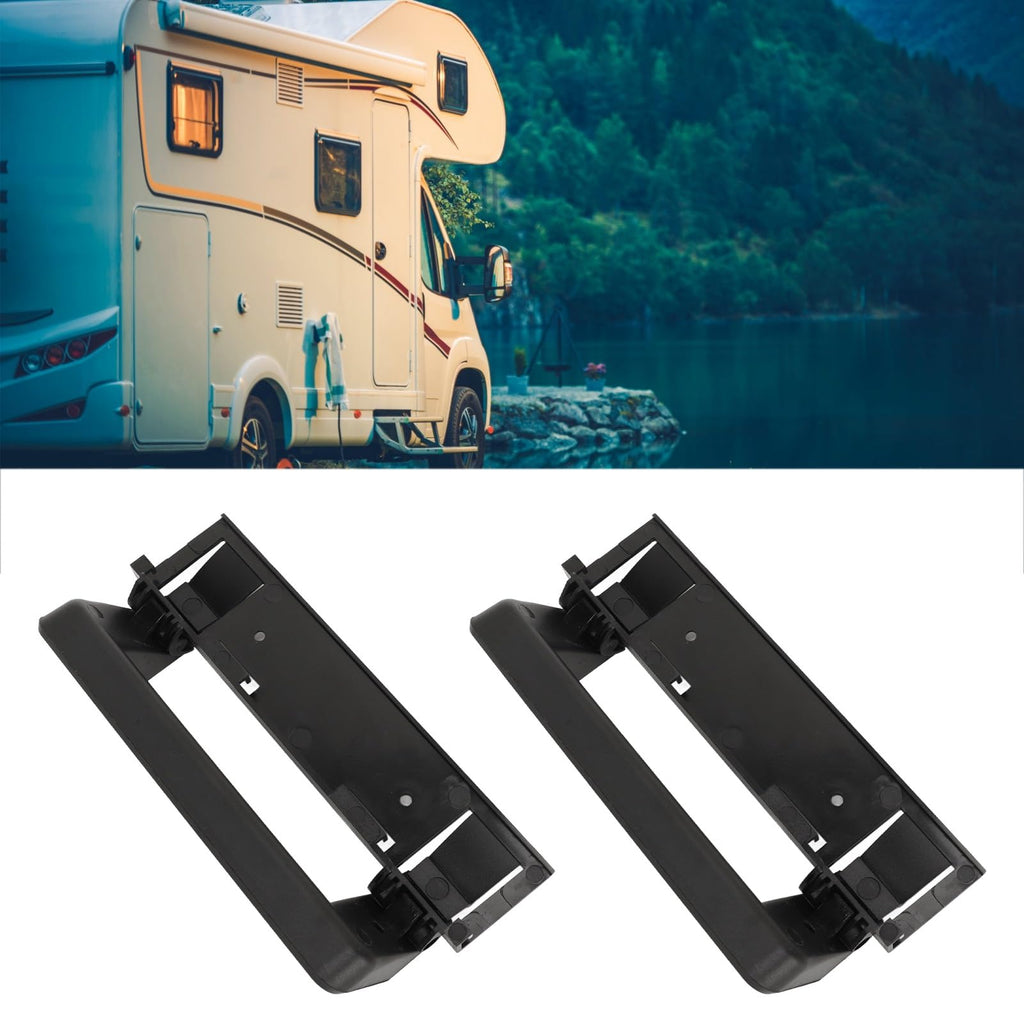 Estink RV Refrigerator Door Handle Kit Metal ABS Handle Combo, 2 PCS