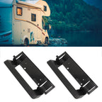 Estink RV Refrigerator Door Handle Kit Metal ABS Handle Combo, 2 PCS