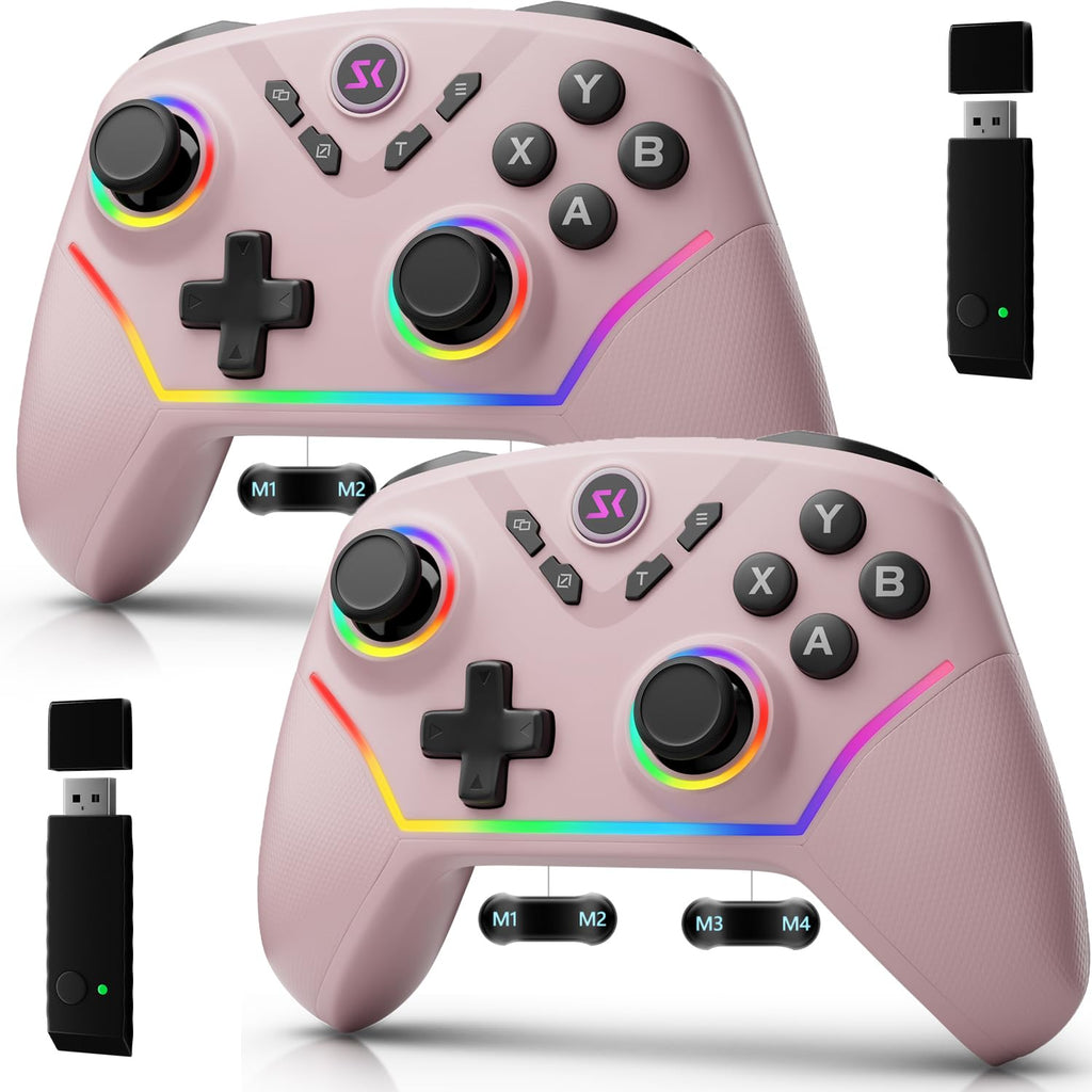 Wireless PC Controller with Hall Effect Joysticks & Triggers, 1000Hz Polling Rate, Switch Controller for