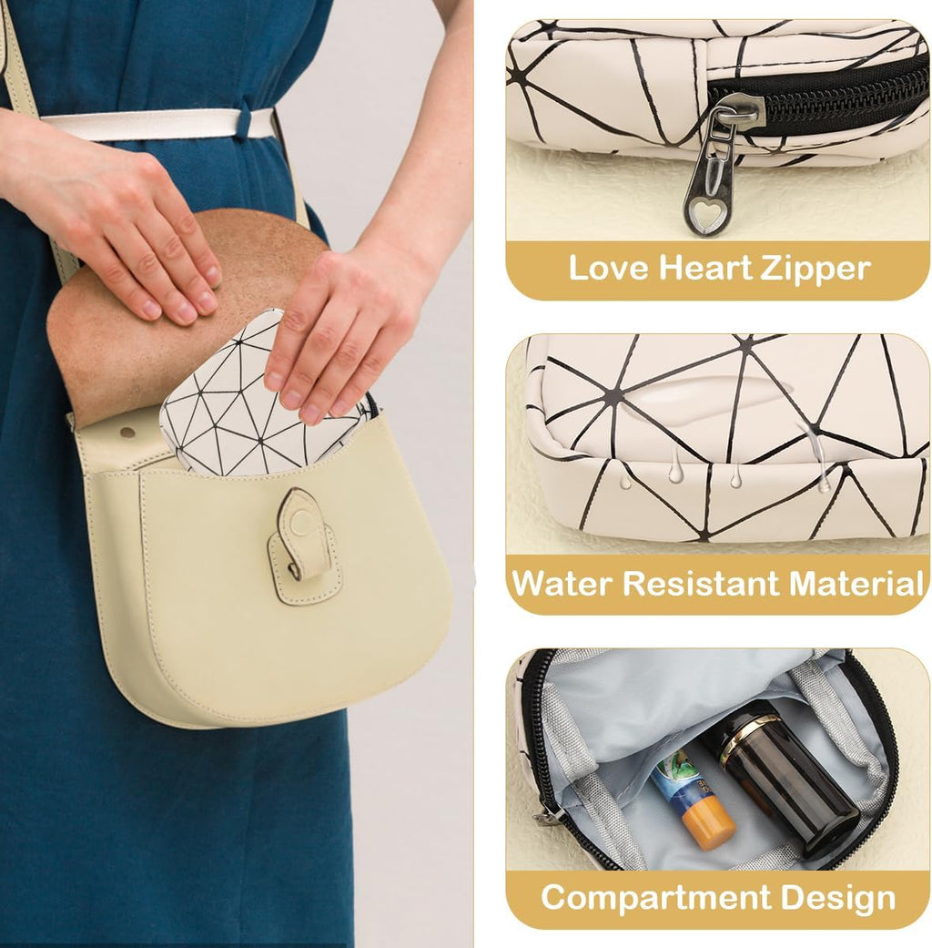 Sanitary Napkin Storage Bag, Menstrual Cup Pouch Nursing Pad Holder Tampon Bags Feminine Product Pouches Portable