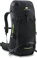 40L Internal Frame Hiking Backpack with Rain Cover | Backpacking Backpack with Padded Hip Belt, Multi-Pockets, Pole