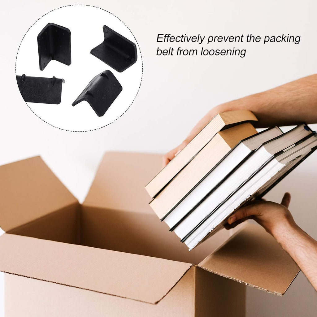 Plastic Corner Protectors 2.16X1.18 Inch Cargo Edge Guards 100 Pack Strap Corner Protector for Shipping Pallet Load