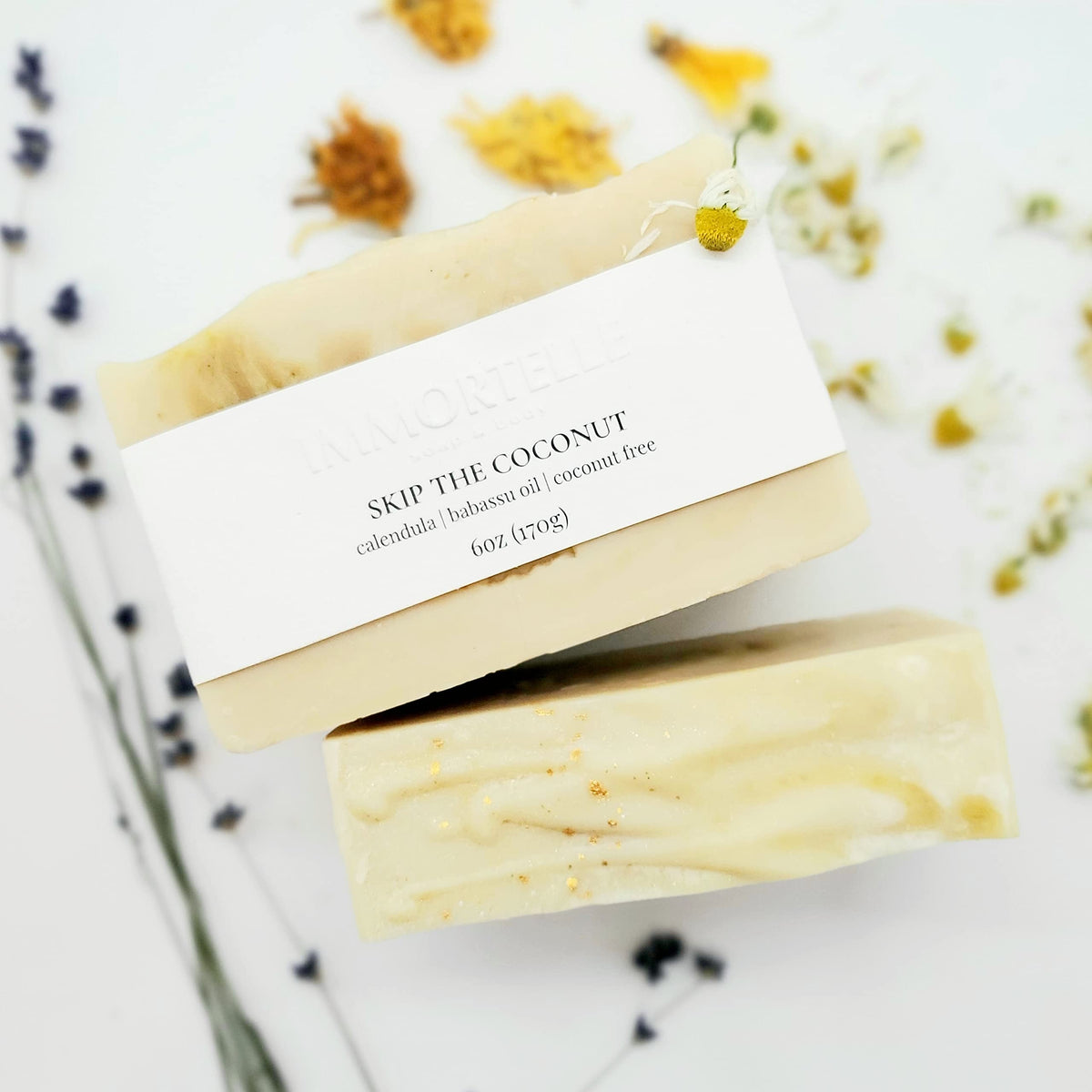 IMMORTELLE Skip The Coconut Soap – Sensitive Skin, 5 oz