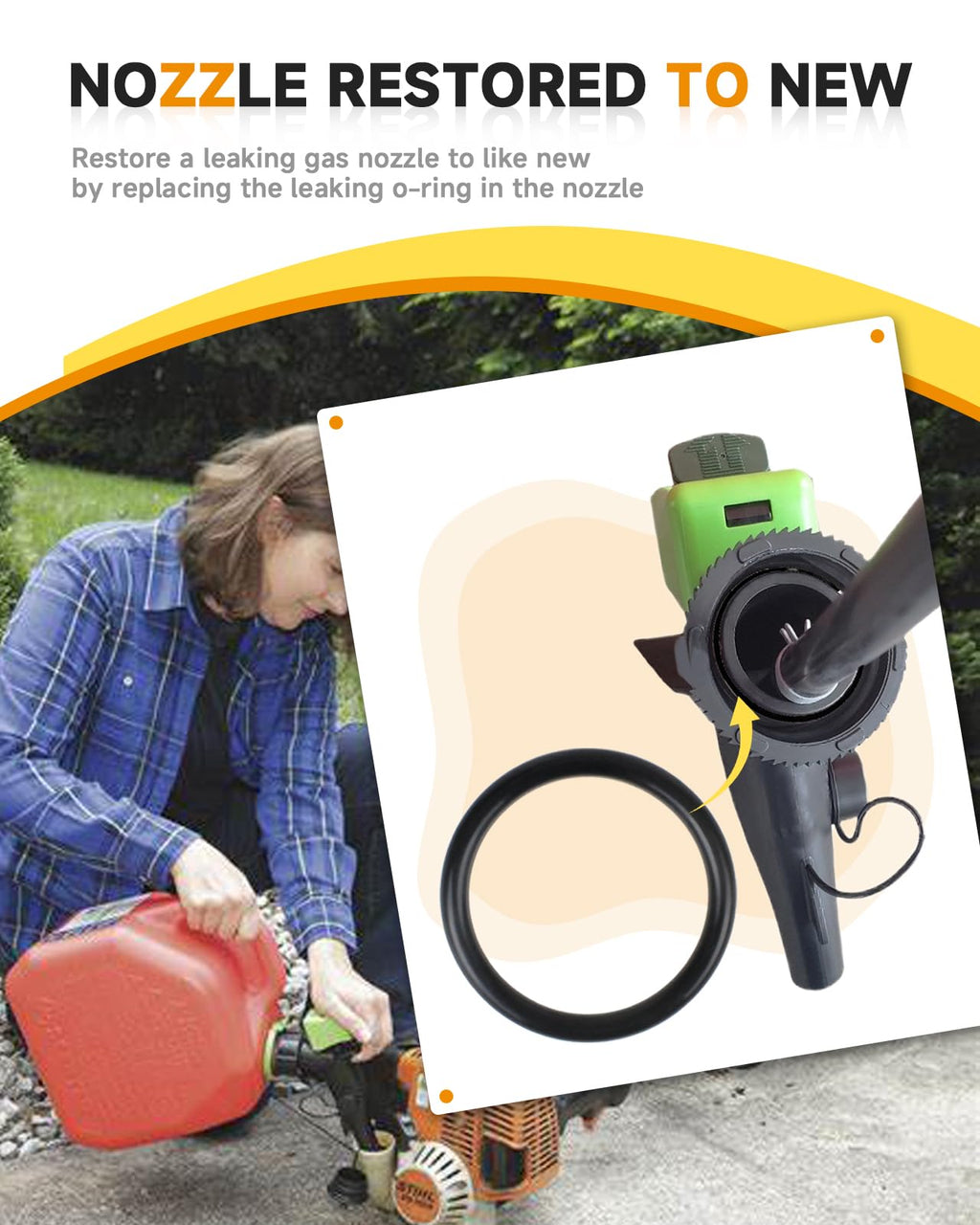 Fuel Can Spout O-Ring Compatible with Scepter SmartControl