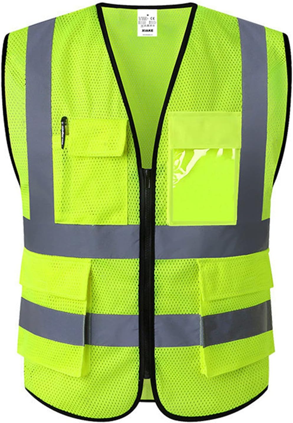Reflective Safety Vest for Men & Women High Visibility Class 2 Vest with Pockets Meets ANSI Standards