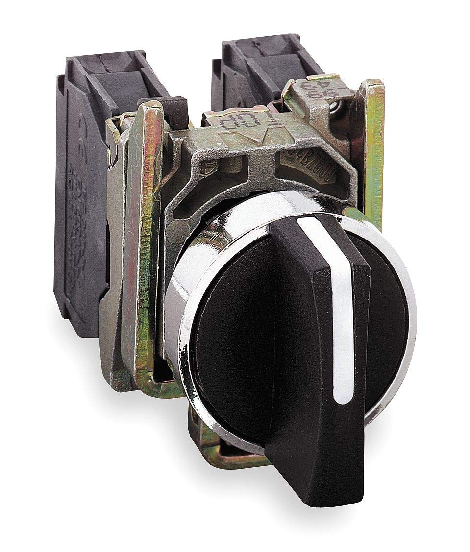 Schneider Electric Non-Illuminated Selector Switch, Size: 22mm, Position: 3, Action: Maintained / Maintained / Maintain - XB4BD33