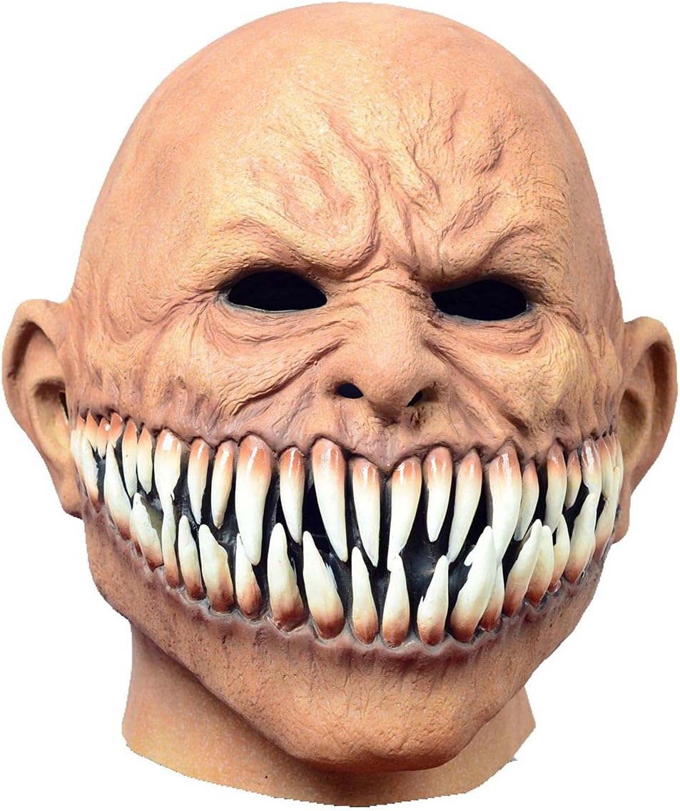 Halloween sharp tooth devil mask zombie mask Monster Devil Mask Creepy Costume Corpse Party Latex Full Head Mask