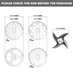 #12 Stainless Steel Grinder Plates Set with 2 Knives