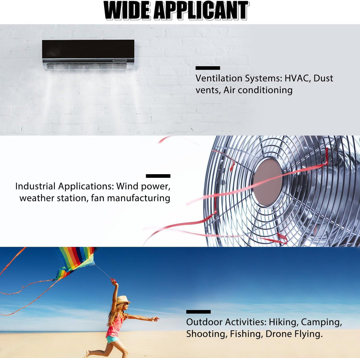 Anemometer Bluetooth 65MPH, AIOMEST HVAC Air Flow Wind Meter CFM AI-100APP