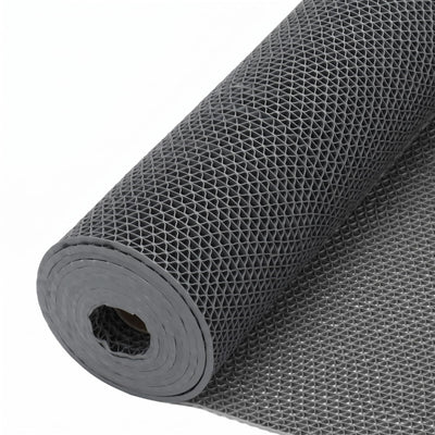 Non Slip Drainage Mat Roll, 0.22" Thick Heavy Duty Waterproof PVC Flooring, Cuttable Floor Mat for Pool Deck, Garage