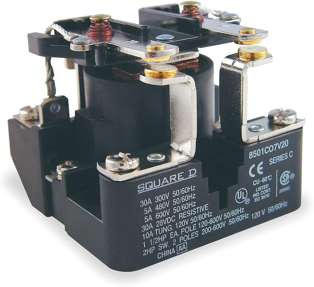 Square D. Company 8501CO7V20 120V 30A DPST Power Relay
