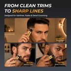 Beard Trimmer for Men, T-Blade Hair Trimmer, Zero Gap Edger Clippers