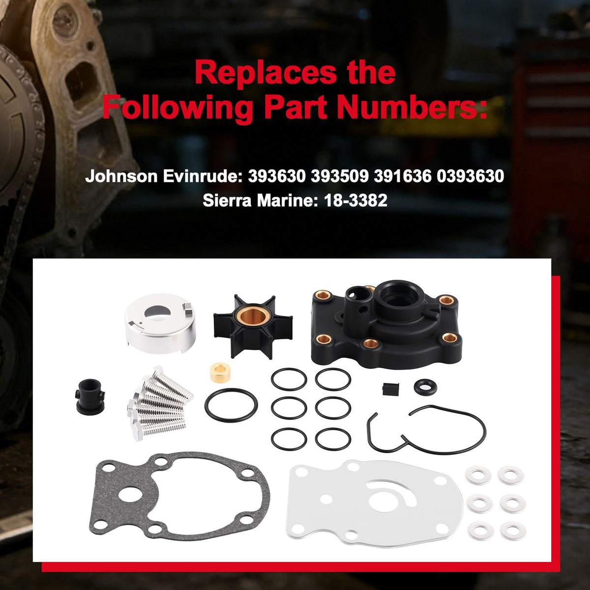 393630 Water Pump Kit Fit for Johnson Evinrude 20 25 30 35HP