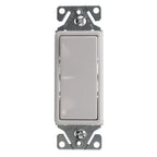 Hubbell RSD115ILWZ Lighted Decorator Rocker Switch, 1-Pole, 15-Amp, 120/277-Volt, White, (12-Pack)