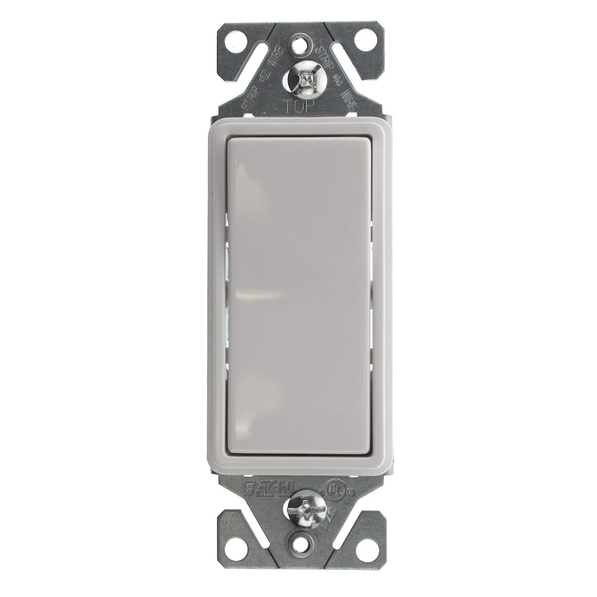 Hubbell RSD115ILWZ Lighted Decorator Rocker Switch, 1-Pole, 15-Amp, 120/277-Volt, White, (12-Pack)