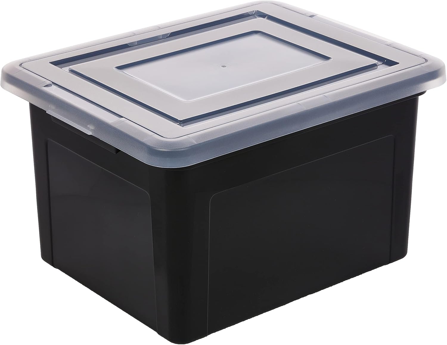 File Box, Plastic File Organizer with Lids for Letter/Legal File, Portable Document Box For Moving, Storage Bin with