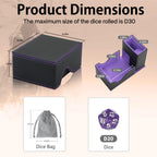 Dice Tower and Tray,Foldable Portable Dice Rolling Tower,Dice Roller Accessory,Classic Board