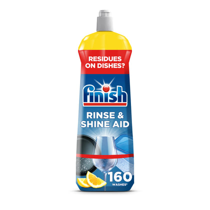 Finish Rinse Aid 100% Better Drying Dishwasher, Lemon Sparkle, 800 ML