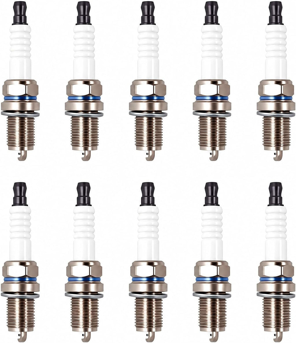 RC12YC Spark Plug 491055 For Briggs & Stratton Spark Plug Replace 491055S 491055T 72347GS 72347 805015 M78543 (Pack of 10)
