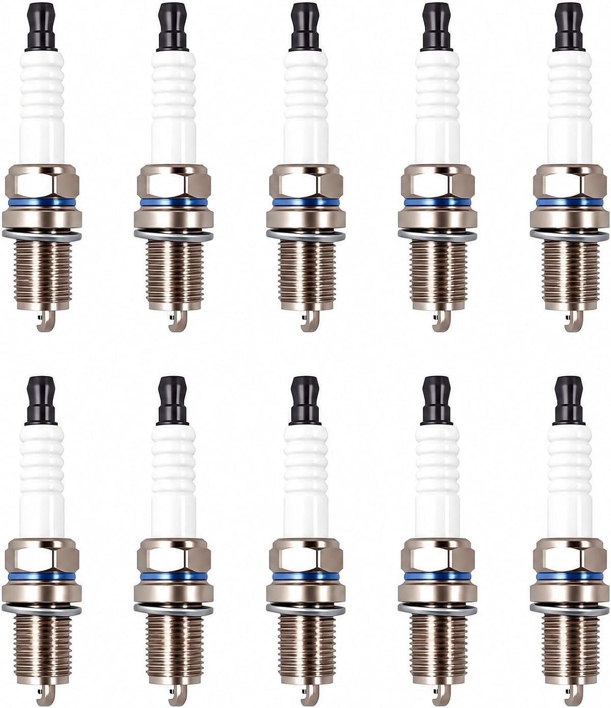 RC12YC Spark Plug 491055 For Briggs & Stratton Spark Plug Replace 491055S 491055T 72347GS 72347 805015 M78543 (Pack of 10)