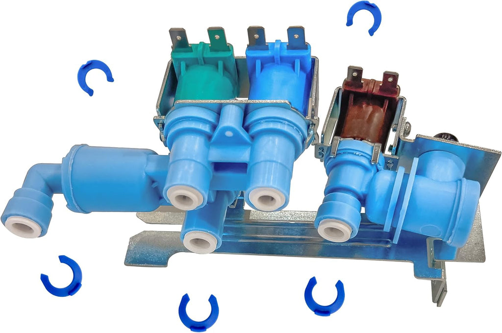 Upgraded 242253002 242102201 Refrigerator Water Inlet Valve Compatible with Frigidaire,Electrolux,Kenmore,Crosley,Replacement For 2689640, AP5669874, PS7321353, EAP7321353,1 Year Warranty