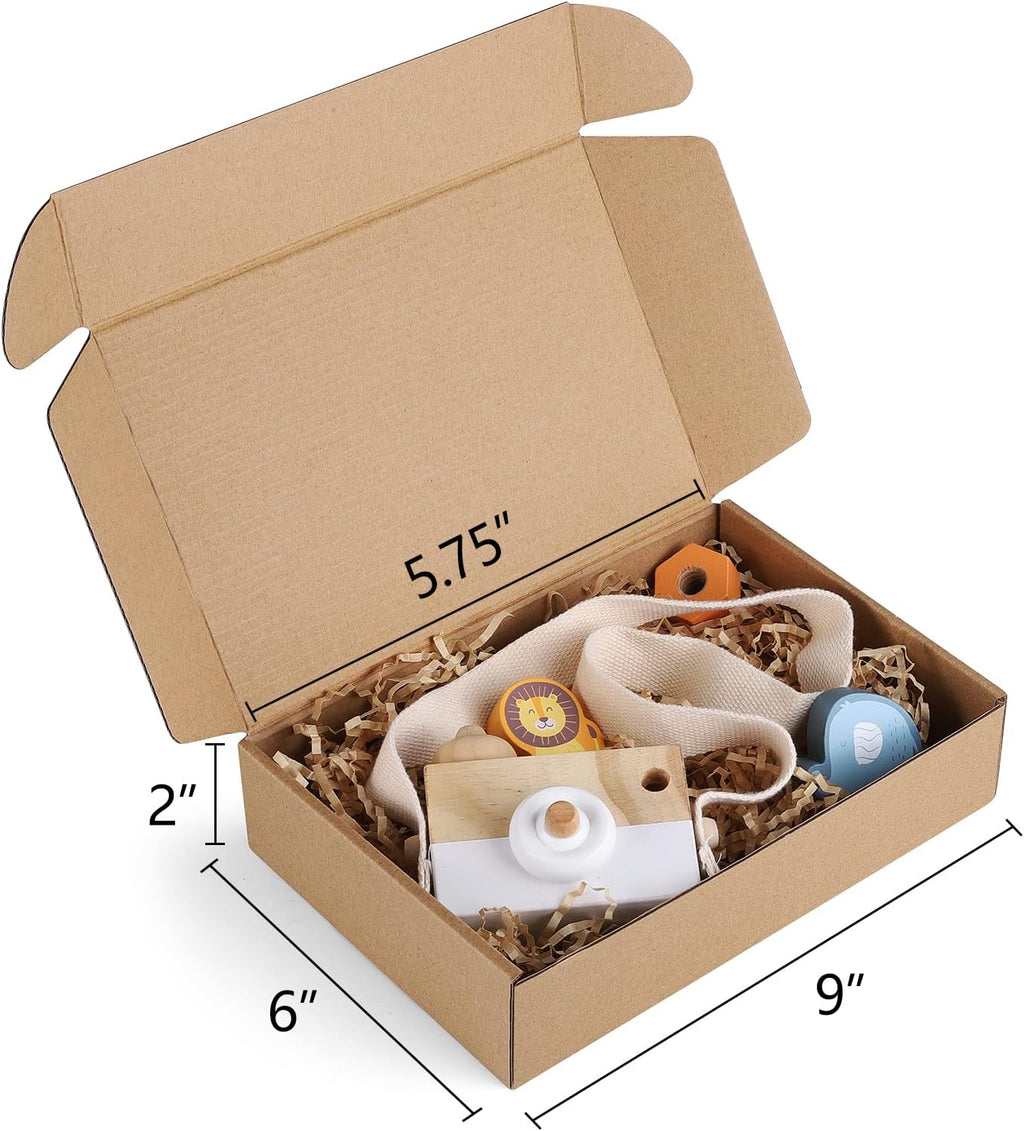 9x6x2 Shipping Boxes Small Corrugated Cardboard Box - 25 Pack Brown Mailing Boxes for Packaging Small Business