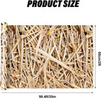 Straw Christmas Wrapping Paper Roll for Wall Decor, 24" x100ft