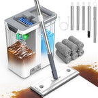 Mop and Bucket Set, Separate Dirty Water &61"Handle Mops for Floor Cleaning