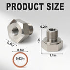 LS Oil Pressure Sensor Adapter M16-1.5 to 1/8" NPT for GM LS Engines
