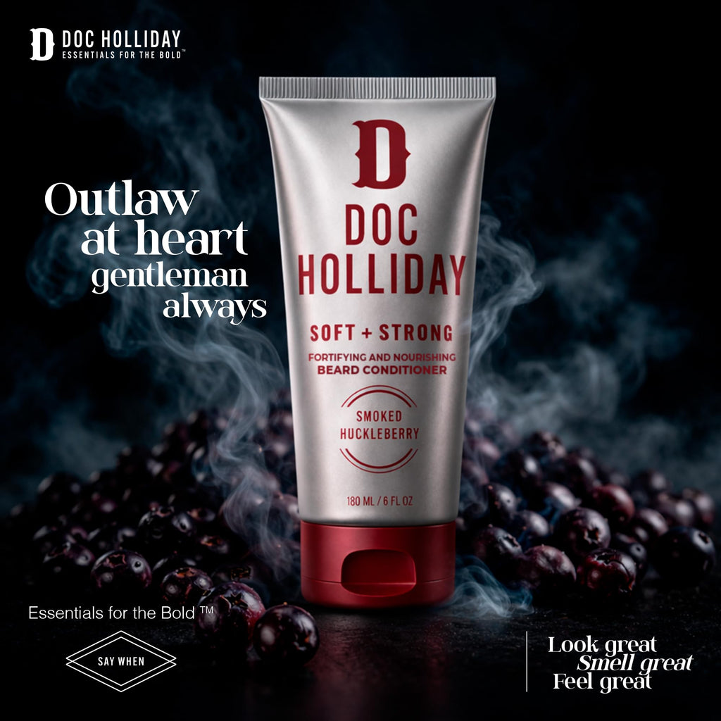 Soft + Strong Beard Conditioner, Smoked Huckleberry