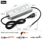 12V DC LED Driver Waterproof IP67 Power Supply 60W 5A