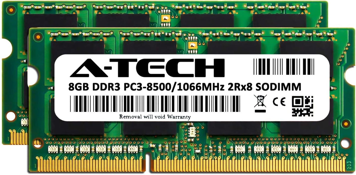 16GB Kit (2x8GB) DDR3 1066MHz / 1067MHz PC3-8500 SODIMM RAM for Apple MacBook (13 inch, Mid 2010), MacBook Pro (13