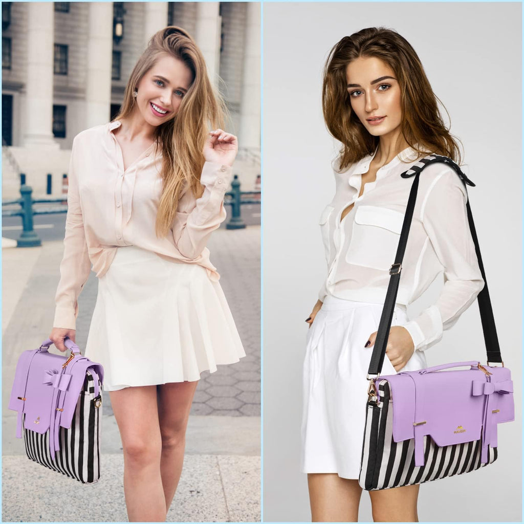 Laptop Tote Bag for Women, 15.6 inch Cute Computer Sleeve Case Briefcase with RFID Pocket for Nurse Teacher