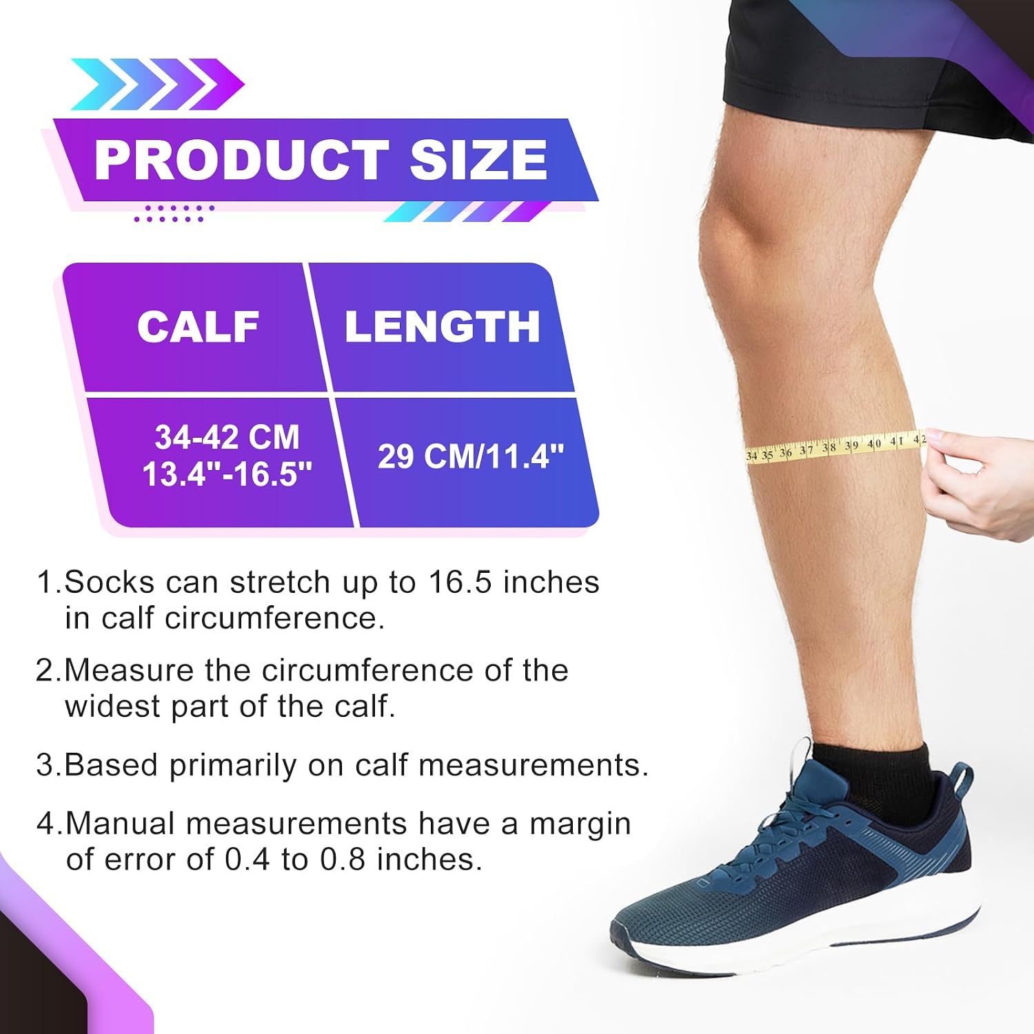 3 Pairs Calf Compression Sleeve for Men and Women for Running Athletic Nurses Work Support Travel Flight Sports