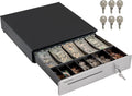 Cash Register Drawer for (POS) Point of Sale System 16", Stainless Steel Removable Coin Tray, 5 Bill/7 Coin, 24V