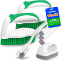 7 Pack Deep Cleaning Brush Set, Scrub Pads with Scraper Tip for Pool Walls, Bathroom, Grout, Floor, Bike, Tub