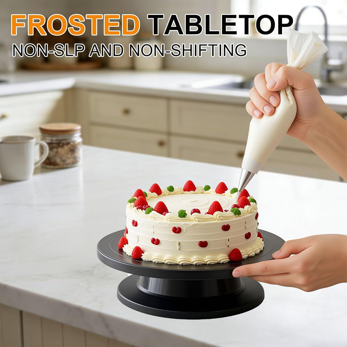 11 Inch Cake Turntable, Cake Decorating Turntable, Cake Spinner Stand