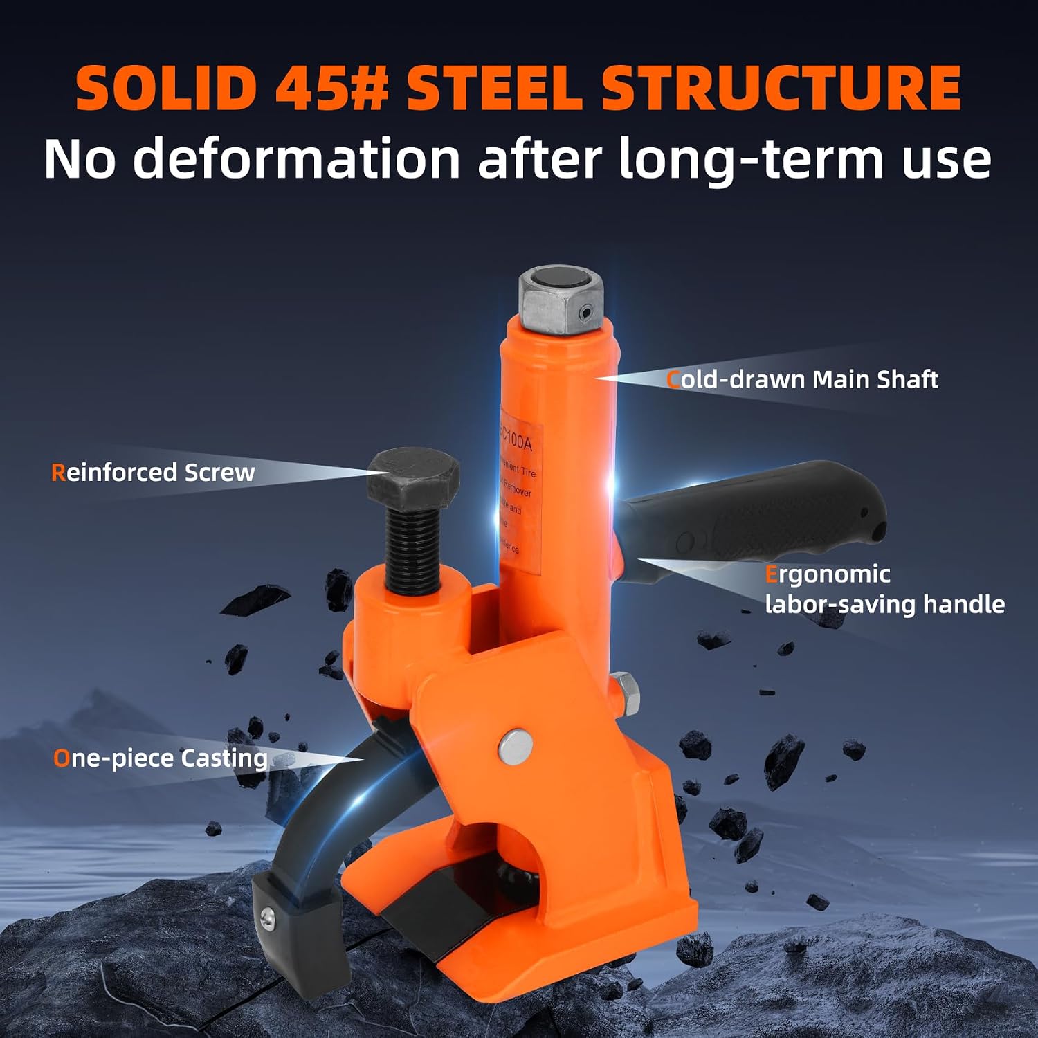 Heavy Manual Tire Bead Breaker with Handle,38"-42" Tires Changer Tool